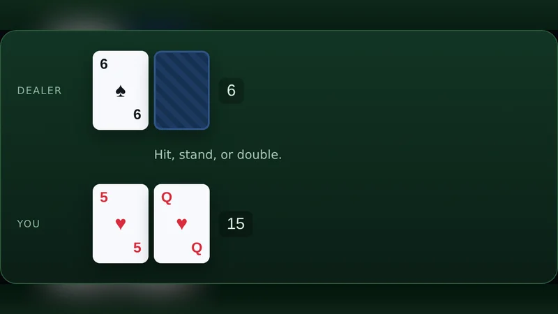 Blackjack — free browser game