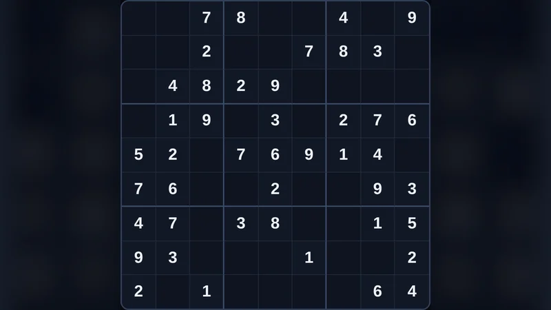 Sudoku — free browser game